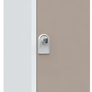 Vinco - Teollisuuskaappi puhtaille laitteille 3 pylvästä koukulla 300 mm taupe