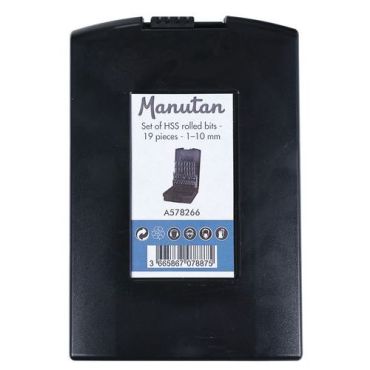Manutan expert - Hss-kierukkaporanteräsarja 19 kpl