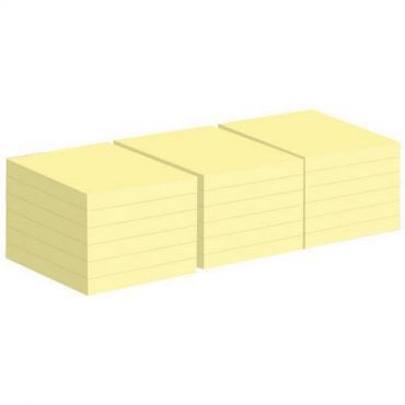 Post-it - Block super sticky kierrätetty 76x76 mm 14 + 4 palaa keltainen
