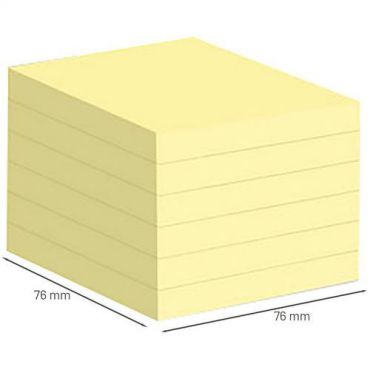 Post-it - Block super sticky kierrätetty 76x76 mm 14 + 4 palaa keltainen