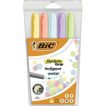 Bic - Bic highlighter grip pastell -korostuskynät - bic
