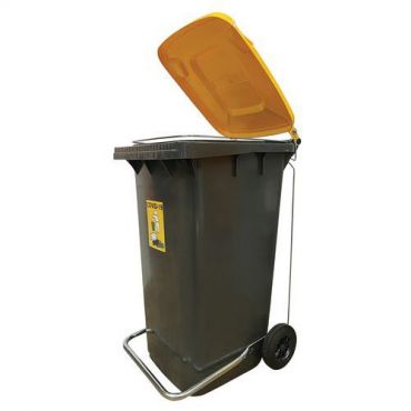 Mobil plastic - Siirrettävä saniteettijäteastia jossa poljin 240 l