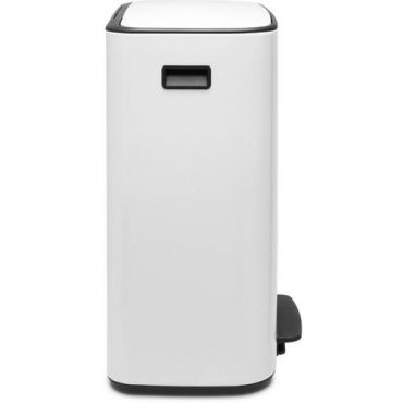 Brabantia - Polkimella varustettu roskakori 2 x 30 litraa valkoinen