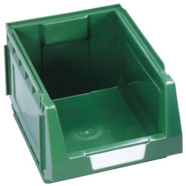 Mobil Plastic - Varastolaatikko C500 - 30 L Vihreä - Kestävä Polyeteeni - Pinottava