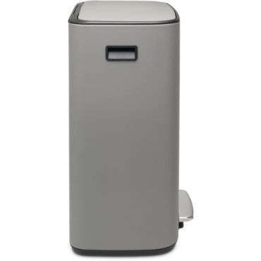 Brabantia - Roskakori polkimella Bo 60 L - Harmaa - Tilava ja kestävä - Sisäkäyttöön