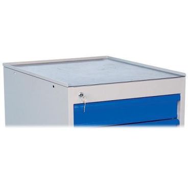 Laatikoston yläosa harmaaksi lakattua peltiä - 536x670x15 mm - Teräs - Verstaskalusteet