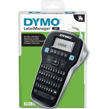 Dymo LabelManager 160P tarratulostin - Kompakti ja helppokäyttöinen - Käyttää D1-nauhoja 6 9 12 mm