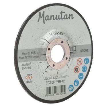 Manutan Expert - Vahvistettu katkaisulaikka 125 x 2,5 mm - Kaikille materiaaleille - Leikkaamiseen