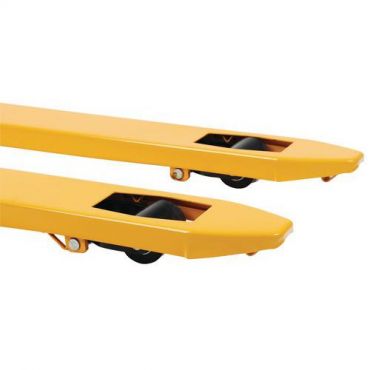 Haarukkavaunu Basic polyuretaani 1150 mm – 2 tonnia 2000 kg kapasiteetti keltainen