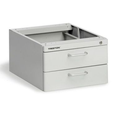Treston - Teräslaatikosto ESD - 2 laatikkoa vaaleanharmaa 370x460x245mm 15kg/laatikko