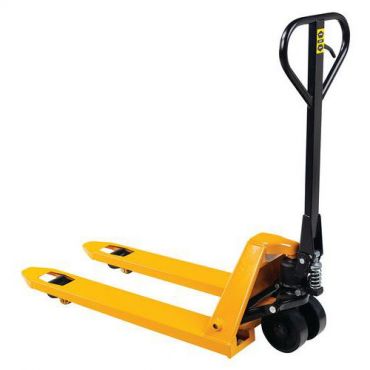Haarukkavaunu Basic polyuretaani 1150 mm – 2 tonnia 2000 kg kapasiteetti keltainen