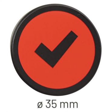 Smit visual - Magneetit lean management check punainen