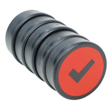 Smit visual - Magneetit lean management check punainen