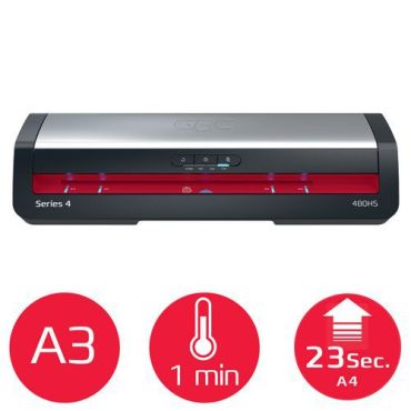 GBC - Laminointilaite 480HS Series 4 A3 - Nopeus 80 cm/min A3-koko 1 min esilämmitys