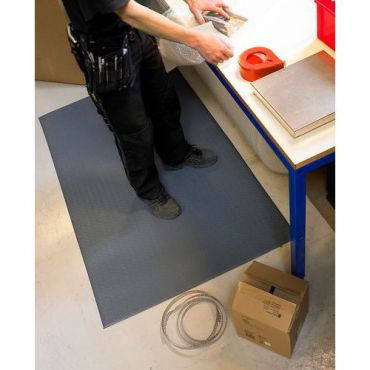Matting - Yoga Super Plus seisontamatto - Harmaa 91x61 cm - Vinyyli 12 mm paksuus