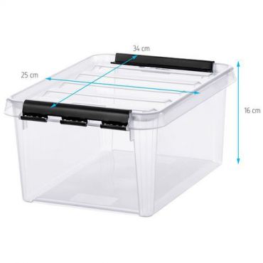 SmartStore - Säilytyslaatikko Classic 8 L läpinäkyvä 10 kpl pinottava keittiöön