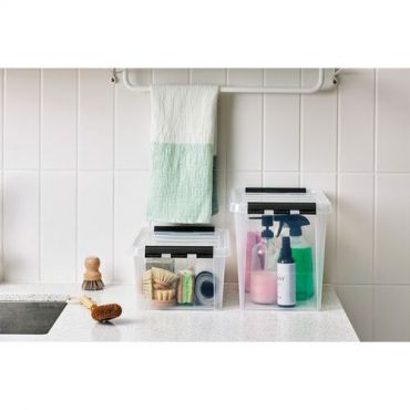 SmartStore - Säilytyslaatikko Classic 8 L läpinäkyvä 10 kpl pinottava keittiöön