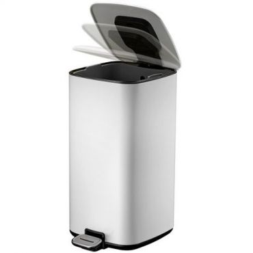 Eko - Roskakori regent step bin 20 l valkoinen