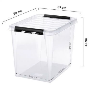 Smartstore - Säilytyslaatikko smartstore classic 52 l läpinäkyvä 3 kpl