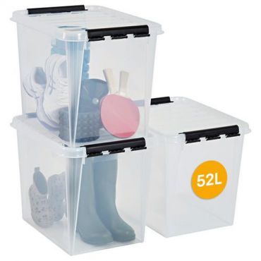 Smartstore - Säilytyslaatikko smartstore classic 52 l läpinäkyvä 3 kpl