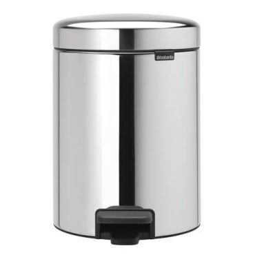 Brabantia - Roskakori polkimella NewIcon 5L - Ruostumaton teräs Harmaa - Pieni Sisäkäyttöön