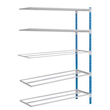 Manorga - Jatko-osa varastohyllyyn Combi-Flip 60 cm - Sininen pylväs - 170 kg/hyllytaso - 2000x1000x600 mm