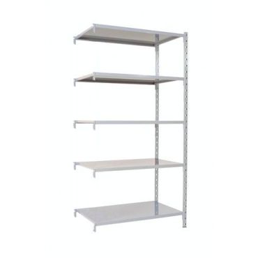 Manorga - Jatko-osa varastohyllyyn Combi-Flip Steel 50 cm harmaa - 200x100x50 cm - 120 kg/hyllytaso