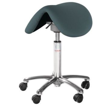 Global Professional Seating - Satulatuoli Dalton Flexmatic kangas Cura harmaa-vihreä - Säädettävä korkeus 53-72 cm 110 kg kantavuus ekologinen