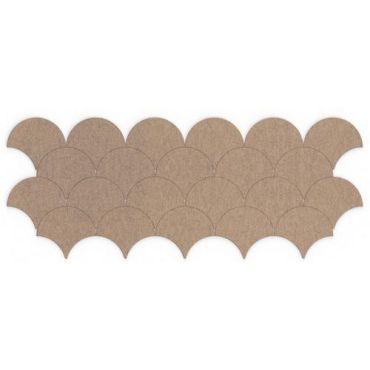 Smit Visual - Akustinen seinäpaneeli japanilainen aalto - Beige 26 cm korkea 9 mm paksu