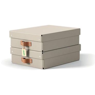 Leitz - Säilytyslaatikko puro 8 l beige 2 kpl