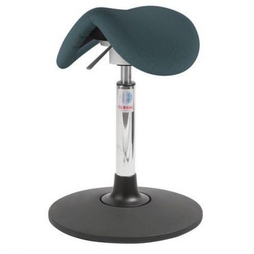 Global professional seating - Satulatuoli minisway flexmatic kangas cura harmaa-viherä