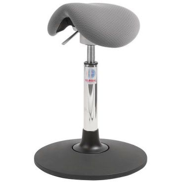 Global Professional Seating - Satulatuoli MiniSway Flexmatic - Kangas Runner 3D Harmaa - Säädettävä Korkeus 61-80cm - Ergonominen