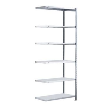 Schulte - Varastohyllyn jatko-osa Easy-Fix 250x60 cm sinkitty - 6 hyllytasoa 150 kg/taso