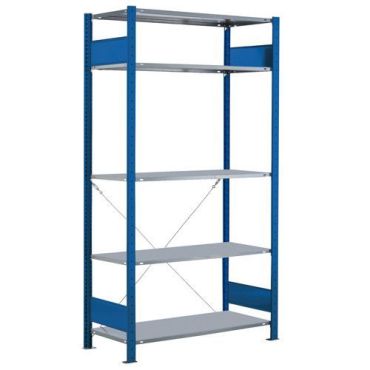 Schulte - Varastohylly Easy-Fix - Perusosa 200x30 cm 5 hyllytasoa 150 kg/taso sinkitty