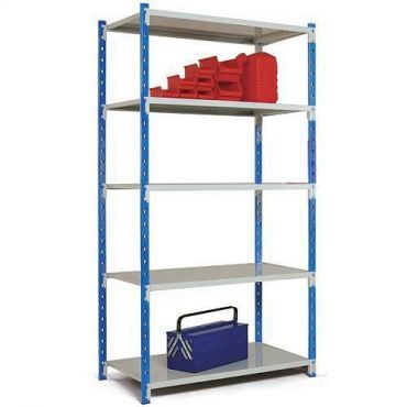 Manorga - Perusosa 30 cm sininen pylväs varastohylly combi-flip steel