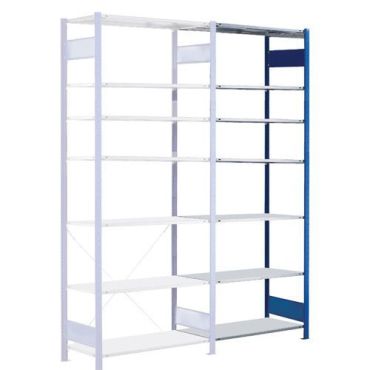 Schulte - Varastohyllyn jatko-osa Easy-Fix - 300 x 40 cm - Sininen - 150 kg/hyllytaso - Sinkitty