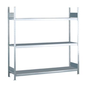 Schulte - Leveälokerohylly Easy-Fix - 200x250x40 cm - 3 hyllytasoa - Teräs - 400 kg/hyllytaso