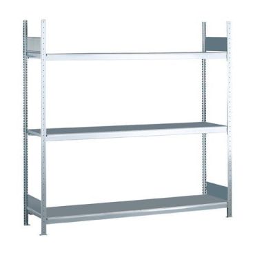 Schulte - Leveälokerohylly Easy-Fix - 200x150x50 cm - 3 teräshyllyä - 400 kg/hyllytaso