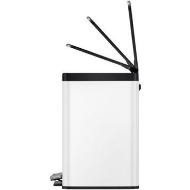 EKO - Roskakori polkimella Essential Recycler Step Bin 15+15 L valkoinen - Ruostumaton teräs - 30 L - Lajittelu