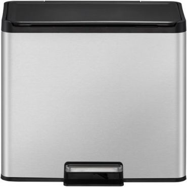 Eko - Roskakori polkimella essential recycler step bin 20+9 l matta ruostumatonta terästä