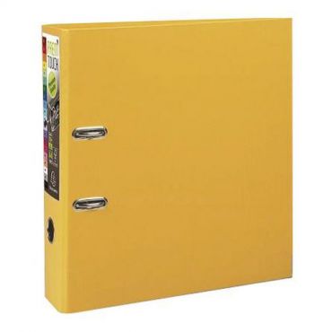 Exacompta - Prem'touch pp rengaskansio vivulla 80 mm selkä keltainen - a4 maxi