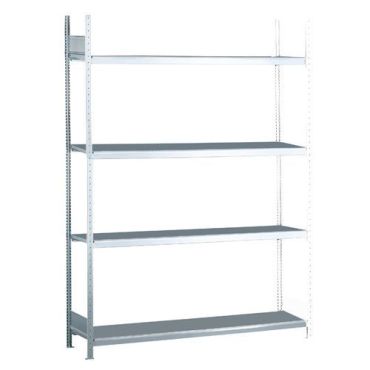 Schulte - Leveälokerohylly Easy-Fix jatko-osa - 2500x2000x800mm - 400kg/hyllytaso - 4 hyllytasoa