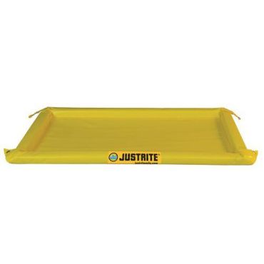 Justrite - Joustava valuma-allas 151 L - PVC keltainen - 1,2 m x 2,4 m x 51 mm