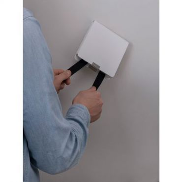 Housegard - Sammutuspeite metallikotelossa - 120x120 cm valkoinen - Paloturvallisuus ja helppo säilytys