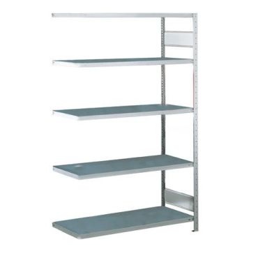 Schulte - Jatko-osa suurlokerohylly Easy-Fix - 200 x 80 cm - 250 kg/hyllytaso - Sinkitty teräs