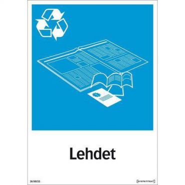 Systemtext - Kilpi - lehdet 148x210 tarralla