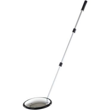 Dancop - Tarkastuspeili Ø25 cm - Pyöreä akryyli alumiinivarsi 40-110 cm - Sisä- ja ulkokäyttöön