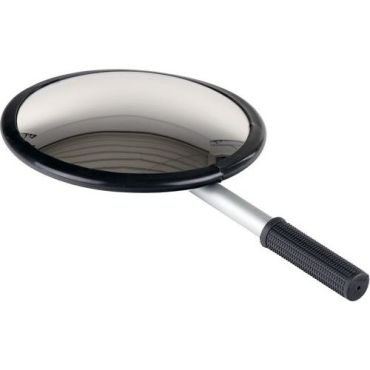 Dancop - Tarkastuspeili Ø25 cm - Pyöreä akryyli alumiinivarsi 40-110 cm - Sisä- ja ulkokäyttöön