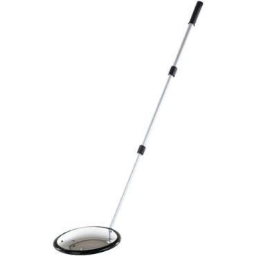 Dancop - Tarkastuspeili lampulla Ø25 cm - Säädettävä varsi 40-110 cm - Sisä- ja ulkokäyttöön