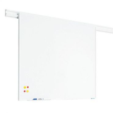 Smit visual - Valkotaulu partnerline-seinäkiskolle 90x180 cm